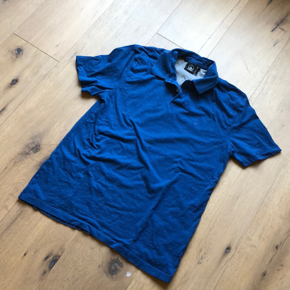 Blue Volcom polo shirt - sz M